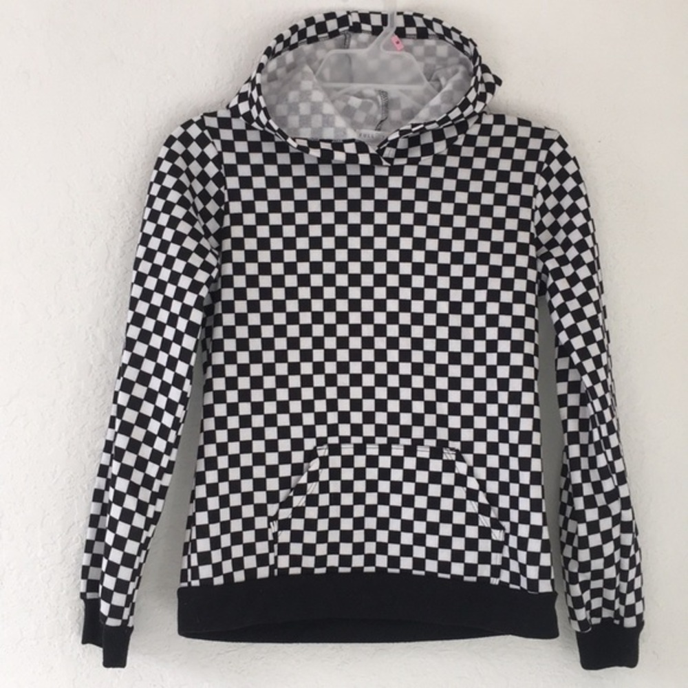 ✅Girls Checkered Hoodie size M